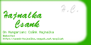 hajnalka csank business card